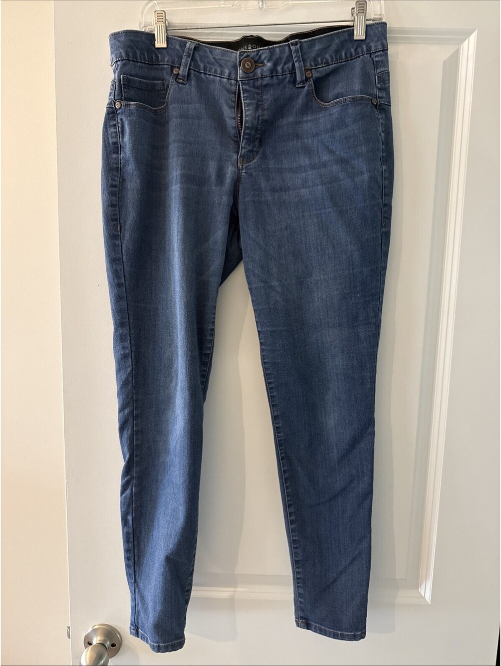 One5One Jeans Womens 12/31 Blue Medium Wash Love My Goddess Fit Skinny Stretch